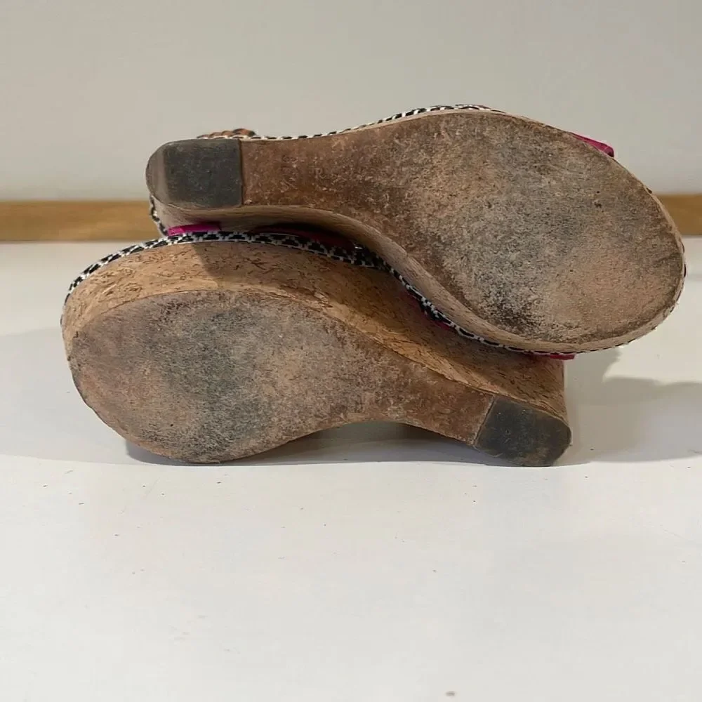 Rupert Sanderson Wedge/Platform Sandals Size 38.5